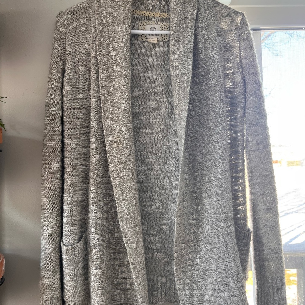Element Women's Gray Cardigan Sweater